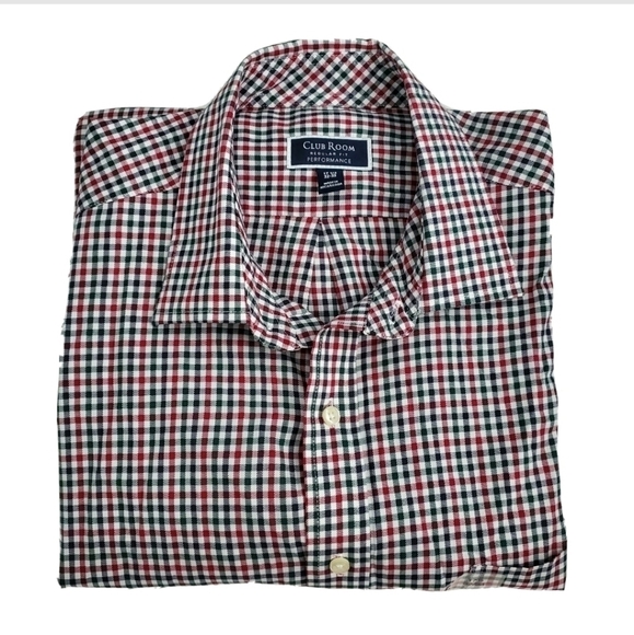 Club Room Regular Fit Plaid Button Down Shirt - Picture 1 of 7